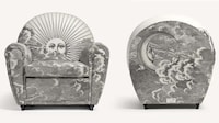 Celestial Silkscreened Armchairs Image 1