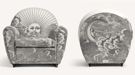Celestial Silkscreened Armchairs