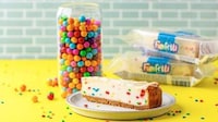 Prepared Funfetti Cheesecake Slices