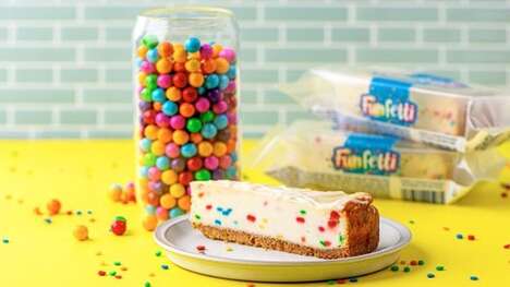Prepared Funfetti Cheesecake Slices