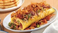 Oversized Meaty Omelettes