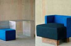 Juxtaposed Materials Furniture Collections