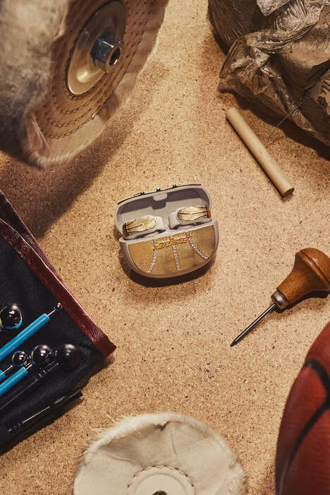 Sporty Gem-Encrusted Earbuds