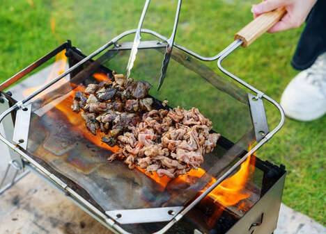 Flavor-Inducing Outdoor Mesh Pans