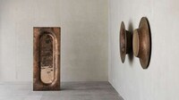 Sculpturally Artistic Copper Mirrors Image 2