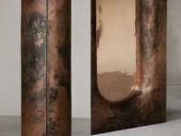 Sculpturally Artistic Copper Mirrors Image 5