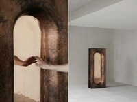 Sculpturally Artistic Copper Mirrors Image 6