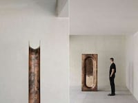 Sculpturally Artistic Copper Mirrors Image 7