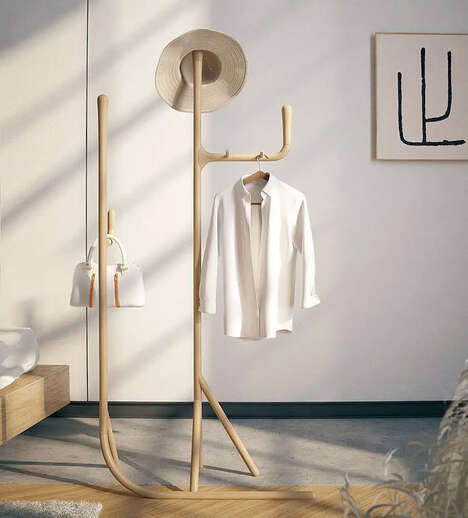 Chinese Character-Shaped Coat Racks