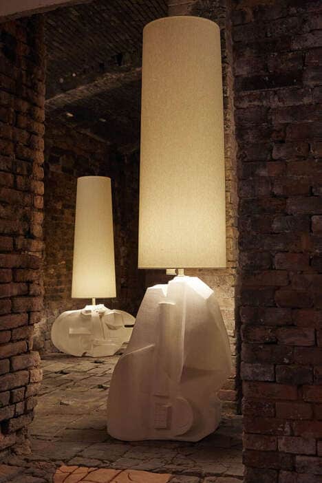 Large Structural Ceramic Lamps