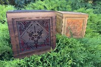Gothic Wooden Desk Lamps