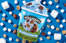 Blueish Marshmallow Ice Creams