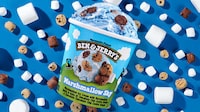 Blueish Marshmallow Ice Creams