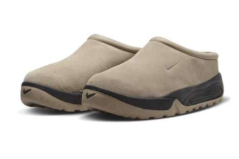 Smooth Suede Slip-On Mules