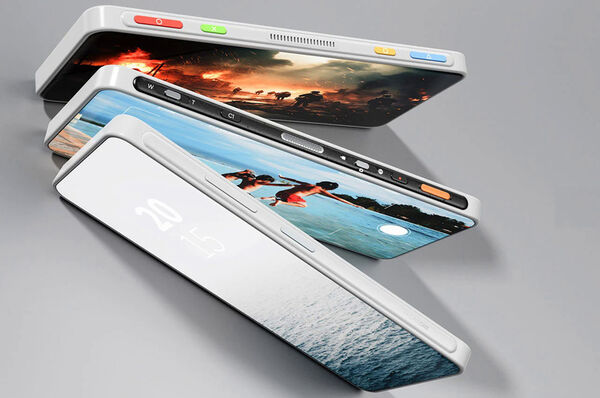 Rotating Button Panel Smartphones