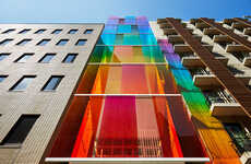 Office Building Rainbow Facades