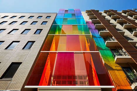 Office Building Rainbow Facades