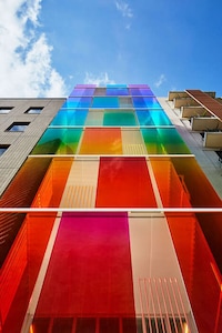 Office Building Rainbow Facades Image 2