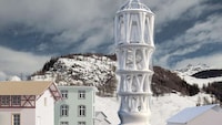 White 3D-Printed Tower Buildings Image 1
