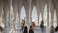 White 3D-Printed Tower Buildings Image 3