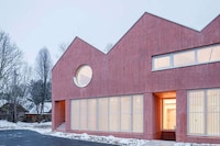 Textural Red Concrete Clinics Image 2