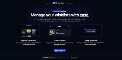 Digital Wishlist Organizers