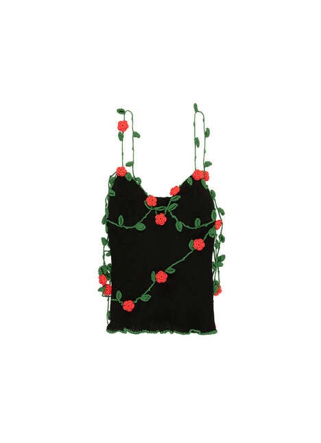 Crocheted Rose Garden Apparel