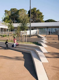 Gabled Planted Courtyard Schools Image 3