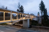 Welded Steel Cantilevered Footbridges