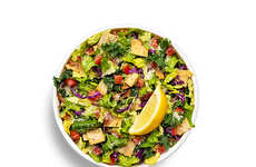 Lemon Kale Caesar Salads