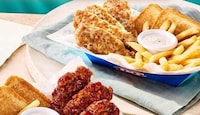 Cheesy Garlic Chicken Strips Image 1