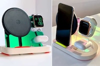 Laser-Cut Acrylic Charging Stands Image 1