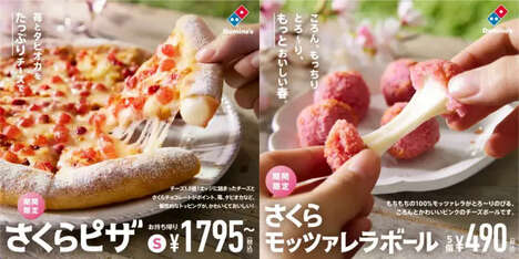 Celebratory Cherry Blossom Pizzas