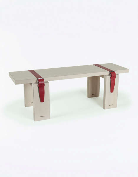 Leather Strap Benches