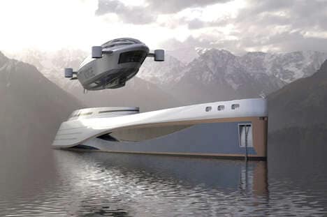 Luxurious Superyacht Airship Concepts