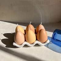 Lifelike Egg Candles Image 2