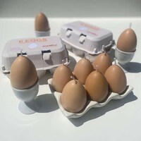 Lifelike Egg Candles Image 5