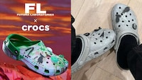 Street Art-Adorned Perforated Footwear Image 1