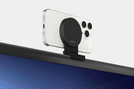 Smartphone-Converted Mounted Webcams