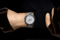 Opulent Glossy White Timepieces