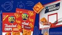 Basketball-Celebrating Snack Crackers Image 1