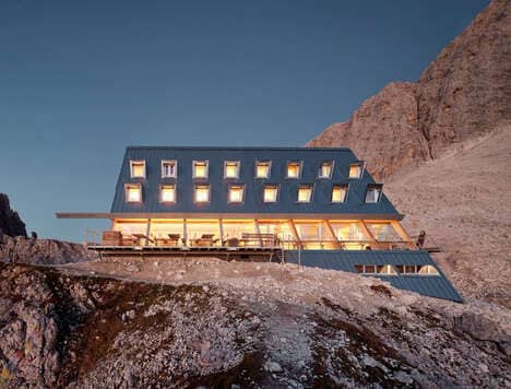 Reflective Mountain-Based Shelters