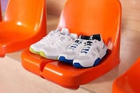 Minimal Collaborative Tennis Sneakers Image 3