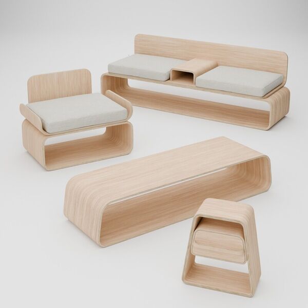 Storage-Centric Minimal Furniture