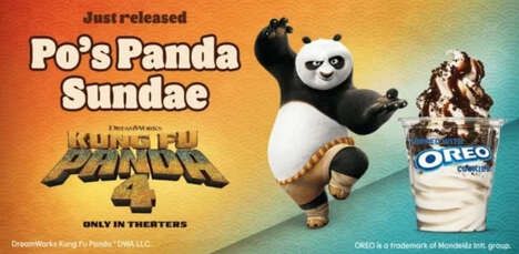 Panda-Themed Sundaes