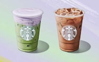 Creamy Lavender Matcha Lattes