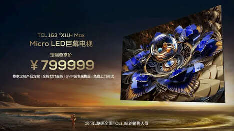Oversized Micro LED Televisions
