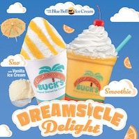 Creamsicle-Flavored Snow Cones