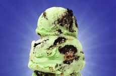 Bright Green Ice Creams