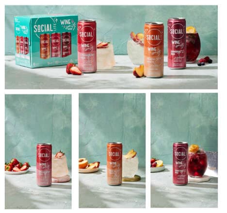 Fruity RTD Wine Spritz Cans